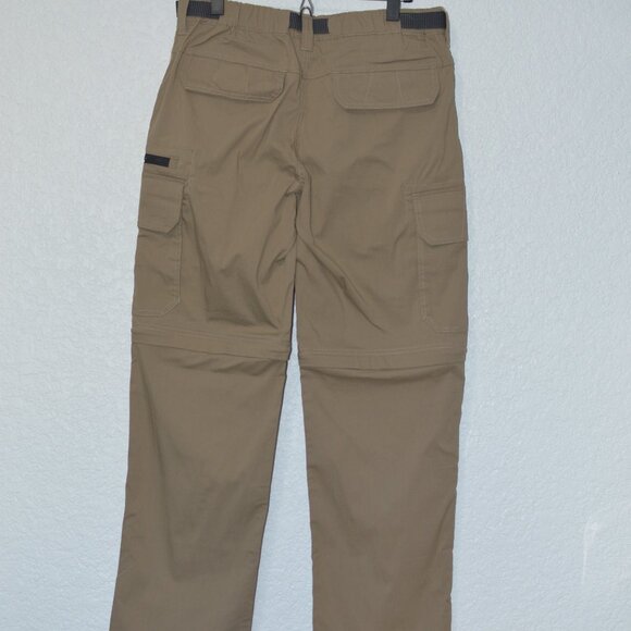 Mens The BC Clothing Co Brown Convertible Pant/Shorts Size Mx32 - Picture 2 of 3